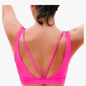 MELYUM Strappy Sports Bras for Women Open Back nwt
